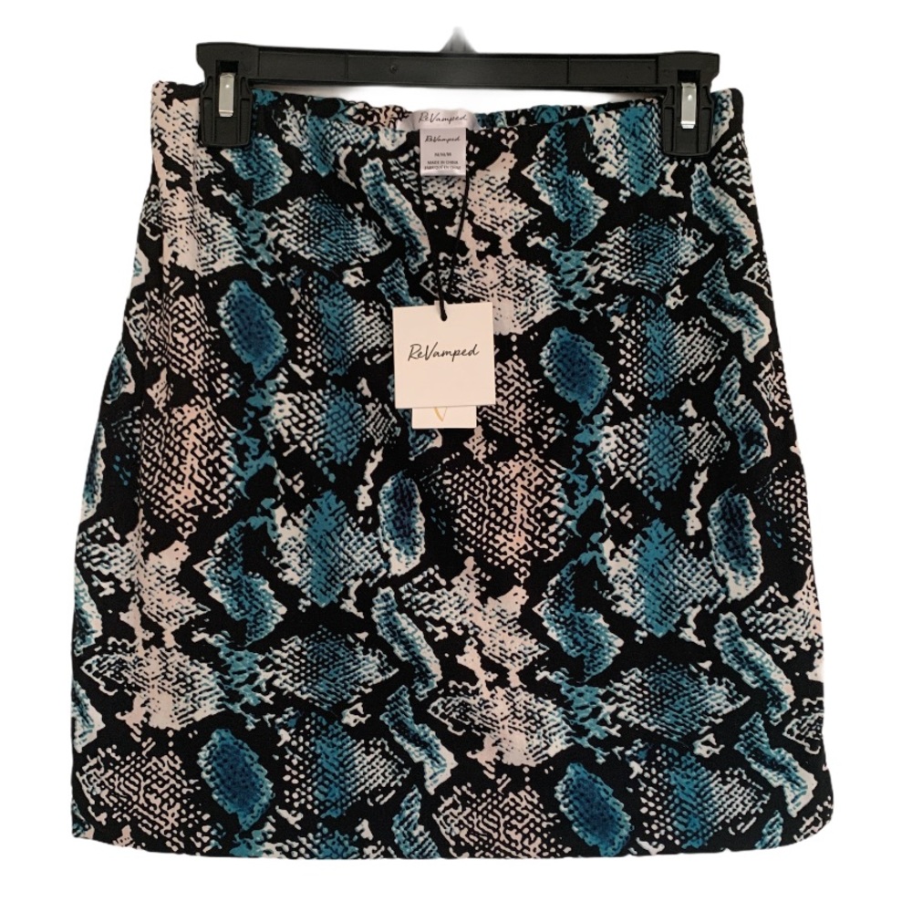 Revamped Snake Print Skirt NWT